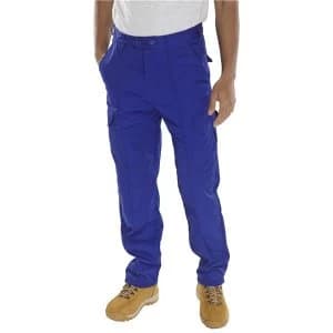 Image of Super Click Workwear Drivers Trousers Royal Blue 30 Ref PCTHWR30 Up to
