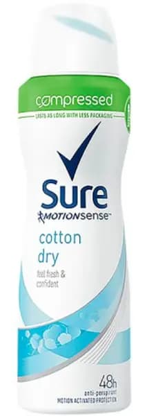 Image of Sure Motion Sense Cotton Dry Deodorant 125ml