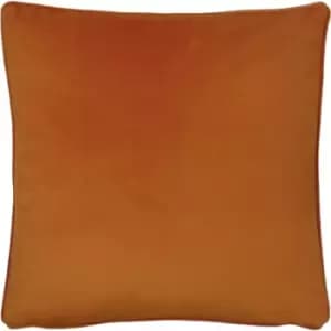 Image of Opulence Soft Velvet Cushion Tangerine