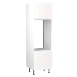 Image of KitchenKIT J-Pull 60cm Double Oven Unit- Matt White