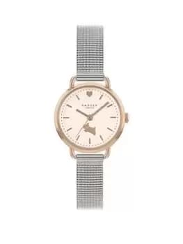 Image of Radley Ladies Silver Mesh With Mini Open Shoulder Strap Watch