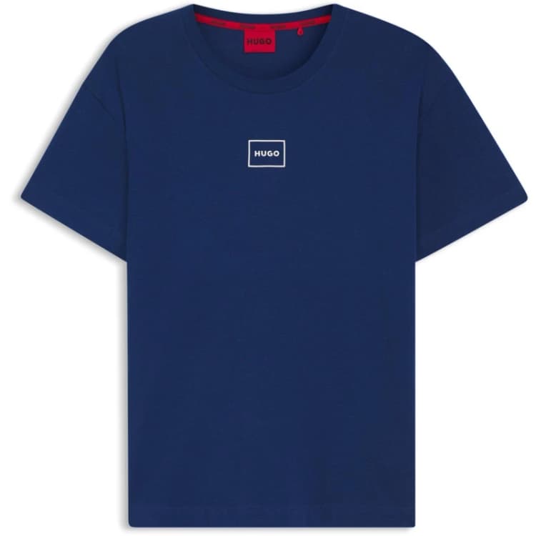 Image of Hugo Logo T-Shirt Medium Blue 428 male X Large