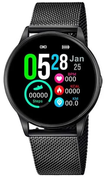 Image of Lotus L50002/A SmarTime Womens Black PVD Mesh + Free Watch