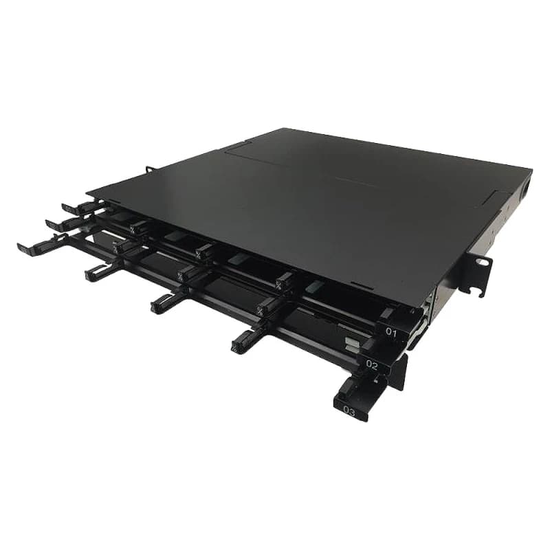 Image of Cablenet CNL 1u OF Cassette Panel Bk
