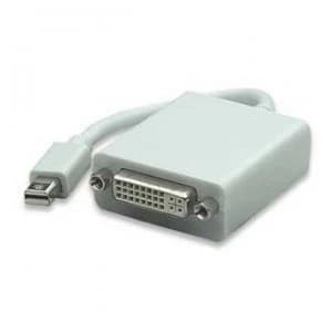 Image of Manhattan Mini DisplayPort to DVI-I Dual-Link Adapter Cable 1080p 19.5cm Male to Female Passive 1080p@60Hz Compatible with DVD-D Black Lifetime Warran