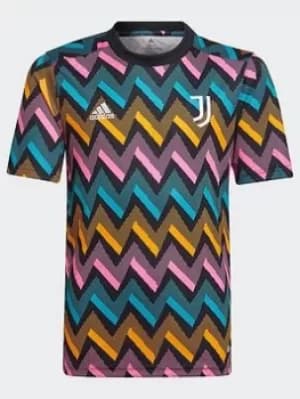 Image of adidas Juventus Pre-match Jersey, Black, Size 11-12 Years