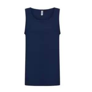 Image of Casual Classics Mens Ringspun Vest Top (XXL) (Navy)