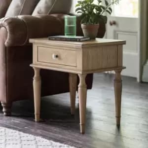 Image of Gallery Interiors Mustique 1 Drawer Side Table