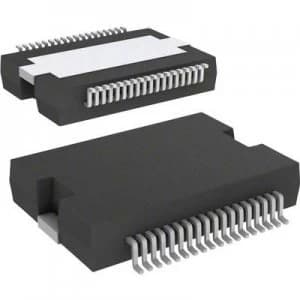 Image of Linear IC Audio amplifier STMicroelectronics STA516B13TR 1 channel mono or 2 channel stereo Class D PowerSO 36