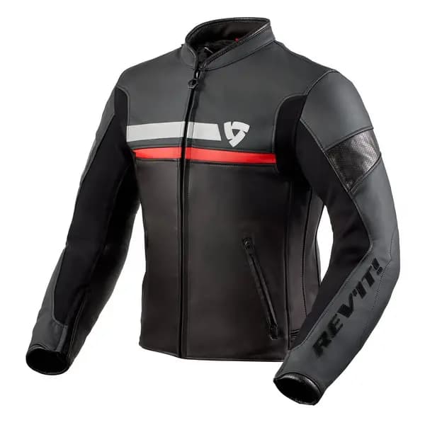 Image of REV'IT! Mile Jacket Black Red Size 54
