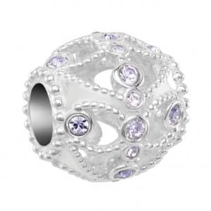 Image of Chamilia Princess Heart Accent Charm with Crystal