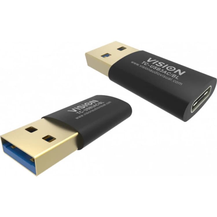 Image of Vision Vision TC-USB3AC/BL cable gender changer Black TC-USB3AC/BL