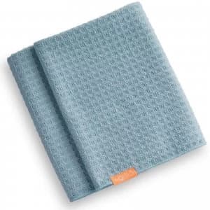 Image of Aquis Hair Towel Waffle Luxe Dream Boat