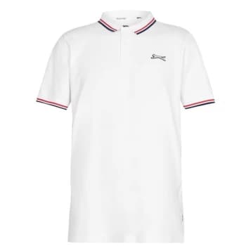 Image of Slazenger Tipped Polo Shirt 2.0 - White
