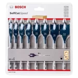 Image of Bosch Professional 8 Piece Flat Drill Bit Grey