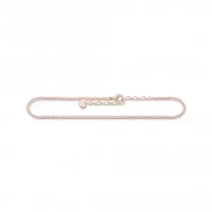 Image of Sterling Silver Rose Gold Plated Anklet AK0035-415-40-L27V