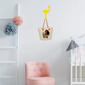 Image of Pelikan - Yellow Yellow Metal Wall Hook