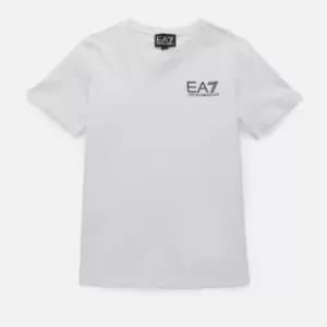 Image of EA7 Boys' Train Core T-Shirt - White - 4 Years
