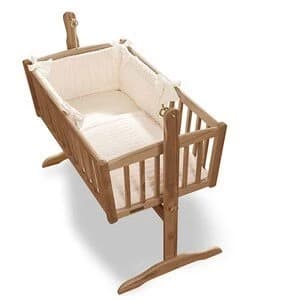 Image of Clair de Lune Marshmallow 2 piece Rocking Crib Set - Cream