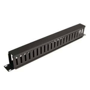 Image of Tripp Lite SmartRack 1U Horizontal Cable Manager Finger duct with cove
