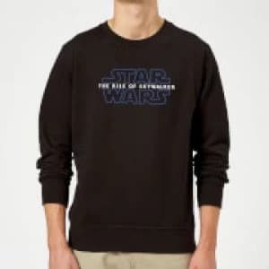 Image of Star Wars The Rise Of Skywalker Logo Sweatshirt - Black - XXL