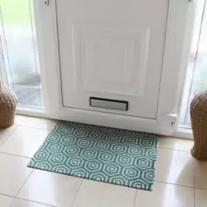 Image of JVL Mega Door Mat 50 x 75 cm, Geo Hex