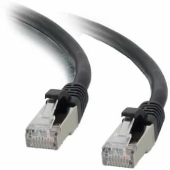 Image of Patch Cord RJ45 CAT.6 F/UTP LSZH Snagless Black - 0.30 M Full Copper