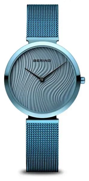 Image of Bering 18132-CHARITY2 Charity Arctic Blue Wave Pattern Watch