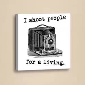 Image of SLO043 Black White Decorative Canvas Painting