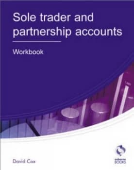 Image of Sole Trader and Partnership Accounts. Workbook by David Cox Paperback