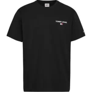 Image of Tommy Jeans Tjm Clsc Linear Back Print Tee - Black
