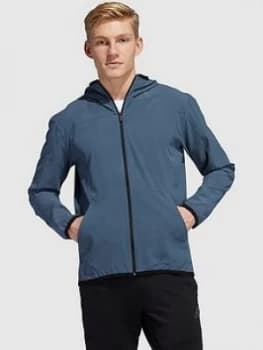 Image of adidas City Full Zip Hoodie - Navy, Size XL, Men