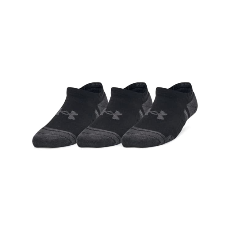 Image of Under Armour Armour UA Performance Tech 3 Pack No Show Socks Kids - Black 1 - 6