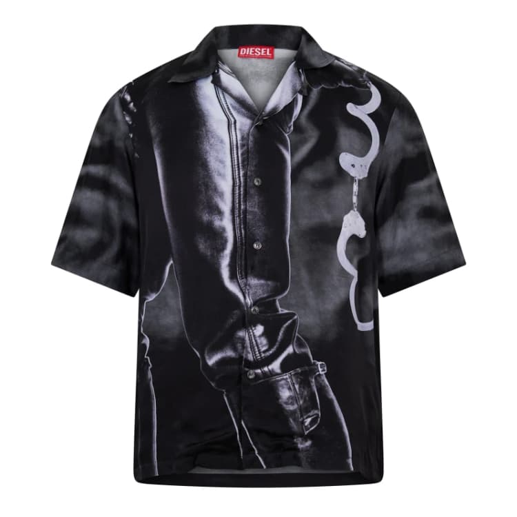 Image of Diesel Unisex Adults Mec Camicia T-Shirt Black unisex XS (44)