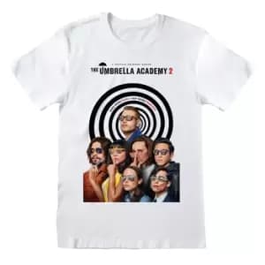 Image of The Umbrella Academy Unisex Adult Season 2 Poster T-Shirt (XL) (White)
