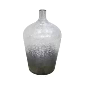 Image of Verre Stem Atlantic Blue Frosted Vase H30Cm W18Cm