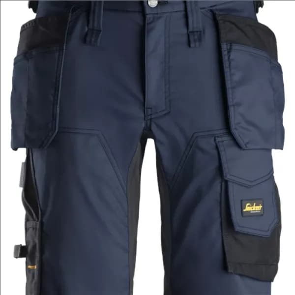 Image of Snickers AllroundWork Stretch Shorts Holster Pockets - Navy/Black - 44
