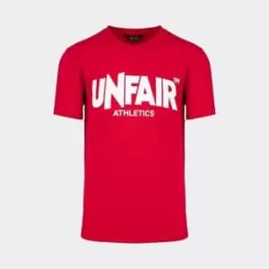 Image of Unfair Athletics Unfair Classic Label T-Shirt - Red