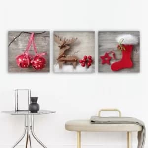 Image of DRPRC47 Multicolor Decorative Canvas Painting (3 Pieces)