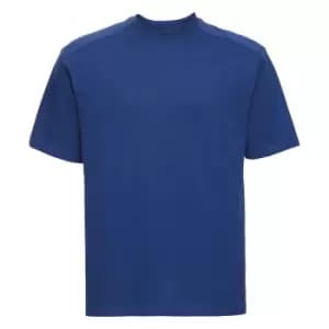 Image of Russell Europe Mens Workwear Short Sleeve Cotton T-Shirt (2XL) (Bright Royal)