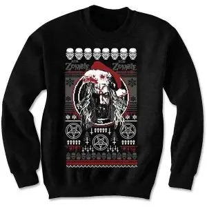 Image of Rob Zombie - Bloody Santa Unisex Small Sweatshirt - Black