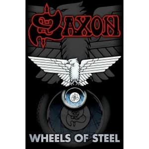 Image of Saxon - Wheels Of Steel Textile Poster