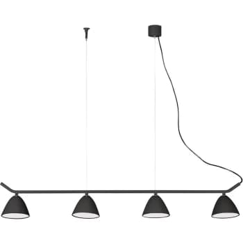 Image of Faro Flash - LED 4 Light Adjustable Ceiling Pendant Bar Black