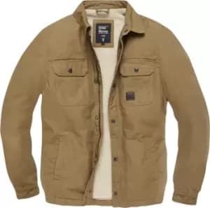 Image of Vintage Industries Dean Sherpa Jacket, brown, Size 2XL, brown, Size 2XL