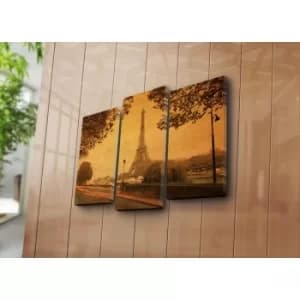 Image of 3PATK-16 Multicolor Decorative Canvas Painting (3 Pieces)