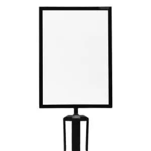 Image of VFM Barrier System Sign Holder A4 Portrait Black 326403 SBY30969