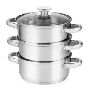 Image of Tower 18cm 3 Tier Steamer Stainless Steel