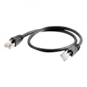 Image of C2G 0.5m Cat6a Shielded Patch - Black