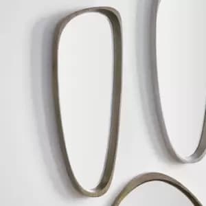 Image of Pacific Natural Wood Veneer Teardrop Shaped Mirror