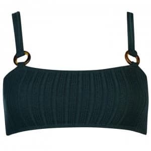 Image of Vero Moda Vero Womens Liberate Bikini Bandeau - 16 JUNGLE GREEN